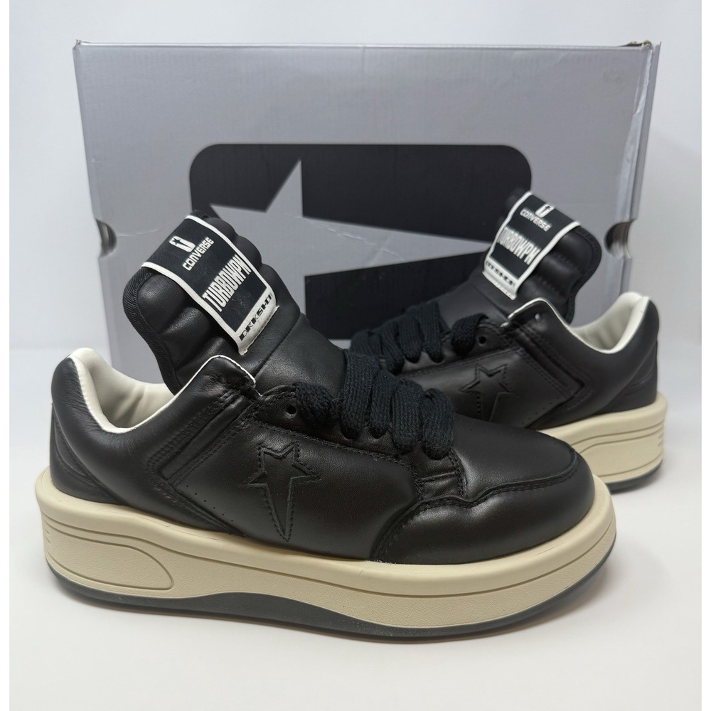 Rick Owens Drkshdw Converse Turbowpn Low Black Size 8 US 41 EU